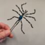 Handcrafted Beaded Spider Hair Pin – Halloween Accessory, thumbnail 8 of 8