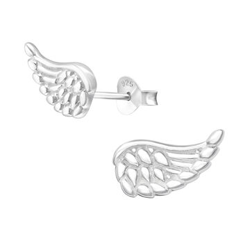 Sterling Silver Large Wing Earrings In Gift Tin, 12 of 12