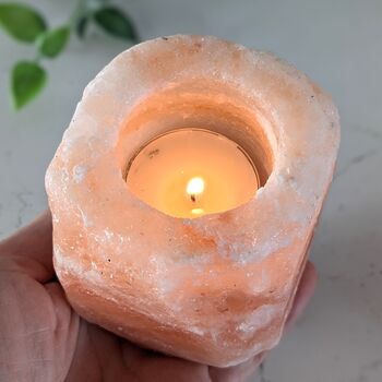 Personalised Himalayan Salt Candle Holder, 10 of 11