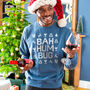 Bah Humbug Men's Anti Christmas Jumper Sweatshirt, thumbnail 4 of 9