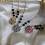 Mangalsutra Heart Magnet Foldable Zircon Necklace, thumbnail 5 of 12