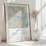 The Place We Got Engaged Personalised Map Print Engagement Gift, thumbnail 3 of 10