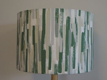 Abstract Green Lines Handmade Lampshade, 3 of 9