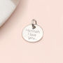 Personalised Silver Or Gold Plated Symbol Disc Charms, thumbnail 2 of 6