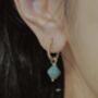 Aurora Rhombus Ocean Agate Earrings, thumbnail 4 of 8