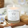50th Birthday Gift For Women, Fifty And Fabulous Scented Candle, thumbnail 1 of 5