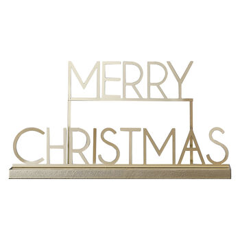 Gold Metal Merry Christmas Sign, 2 of 2