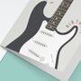 Stratocaster Guitar Birthday Card | Guitarist Card, thumbnail 4 of 5