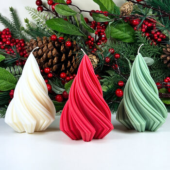 Christmas Tree Candle Festive Decoration Tablescape, 6 of 9