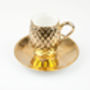 Gold Pineapple Patterned Cup And Saucer, thumbnail 4 of 6