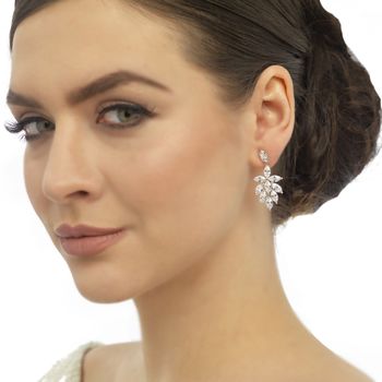Dina Crystal Drop Earrings, 2 of 3