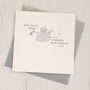 Sparkly Bridesmaid Or Flowergirl Thank You Card, thumbnail 2 of 4