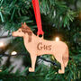 Persoanlised Husky Wooden Dog Christmas Decoration, thumbnail 7 of 10