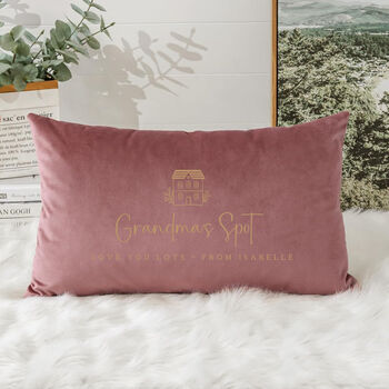 Personalised Velvet Grandparents Cushion, 4 of 5