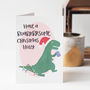 Personalised Roarsome Dinosaur Christmas Card For Kids, thumbnail 6 of 6