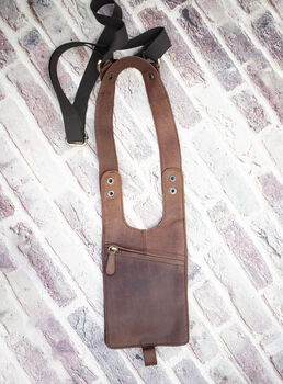 Men's Leather Shoulder Holster Wallet / Bag, 9 of 10