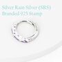 Marquise Cz Huggie Hoop In Sterling Silver, thumbnail 7 of 11