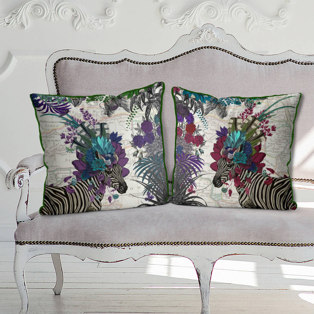 African Zebra Decorative Cushions, 1 of 5