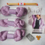 Button 'Knit' Up Slouchy Cardigan Knitting Kit, thumbnail 6 of 12