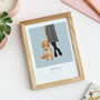 'Back To School' Illustrated Child And Pet Print, thumbnail 2 of 5