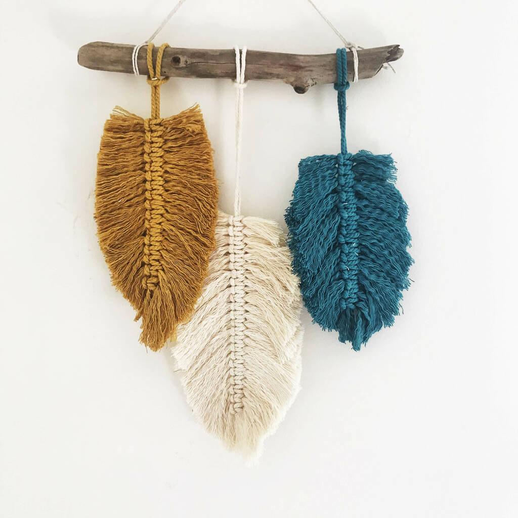 Macrame Feather Wall Hanging Craft Kit By My Little Wish 