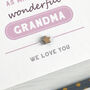 Grandma Mother's Day Typographical Card, thumbnail 2 of 4