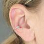 Sterling Silver Blue Opal Ear Cuff, thumbnail 1 of 6