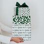Christmas Typographic Falala Luxury Wrapping Paper, thumbnail 1 of 6