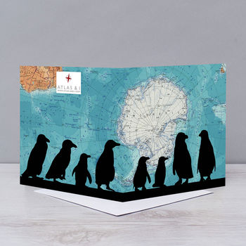 Penguins Over Antarctica Card, 2 of 2