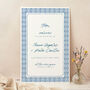 Blue Tile Mediterranean Wedding Welcome Sign, thumbnail 1 of 3