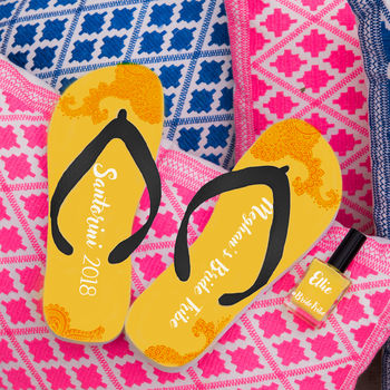 Personalised Flip Flops With Matching Nail Polish, 4 of 4