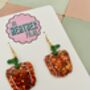 Bell Pepper Glitter Resin Earrings, thumbnail 7 of 11