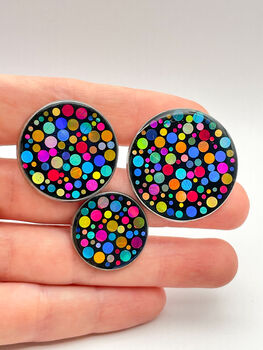 Disco Brooch/Pin/Badge With Colourful Glitter, 7 of 8