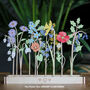 Wooden Personalised Family Birth Flowers, thumbnail 10 of 11