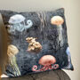 Velvet Jellyfish Cushion, thumbnail 1 of 3