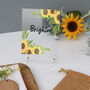 Wedding Table Number Sunflowers, thumbnail 6 of 6