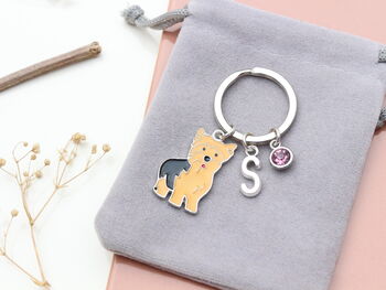 Personalised Yorkshire Terrier Keyring, 4 of 9