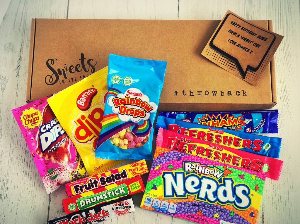 Personalised Retro Letterbox Sweet Box By Sweets In The