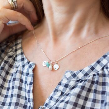 Personalised 40th Birthday Birthstone Necklace For Her, 6 of 11