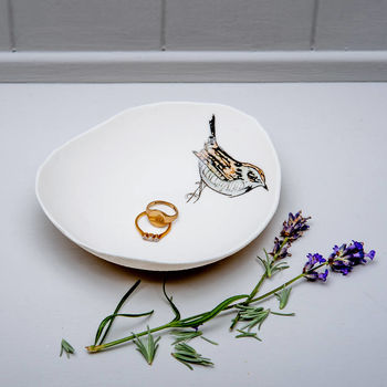 Wren Bird Illustrated Porcelain Storage Bowl, 2 of 6