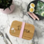 Personalised Bamboo Birth Flower Lunch Box, thumbnail 8 of 9