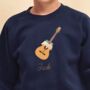 Personalised Kids Guitar Christmas Jumper, thumbnail 1 of 4