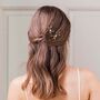 Star Crystal Wedding Hair Pin, thumbnail 1 of 5