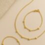 Solid Gold Station Necklace, thumbnail 6 of 6