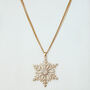 Sparkly Snowflake Pendant Necklace, thumbnail 4 of 5