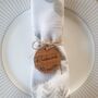 Personalised Solid Oak Napkin Tags, thumbnail 3 of 3