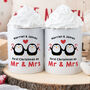 Personalised Set Of Two Mugs 'First Christmas Married', thumbnail 1 of 6