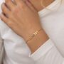 Delicate Gold Or Silver Plated Vine Birthstone Bracelet, thumbnail 3 of 12