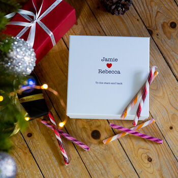 Couples Christmas Mugs And Memory Box Giftset, 5 of 9