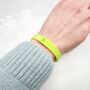 Lime Green Awareness Ribbon Bracelet Wristband, thumbnail 2 of 8